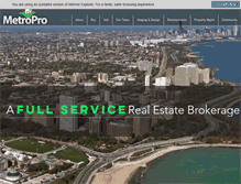 Tablet Screenshot of metroprorealty.com